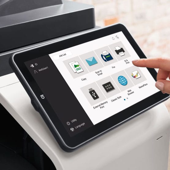 pantalla Develop ineo+ 4450i